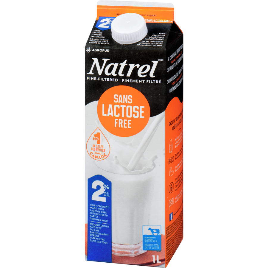 2% LACTOSE FREE MILK 1L – Canteen Canada