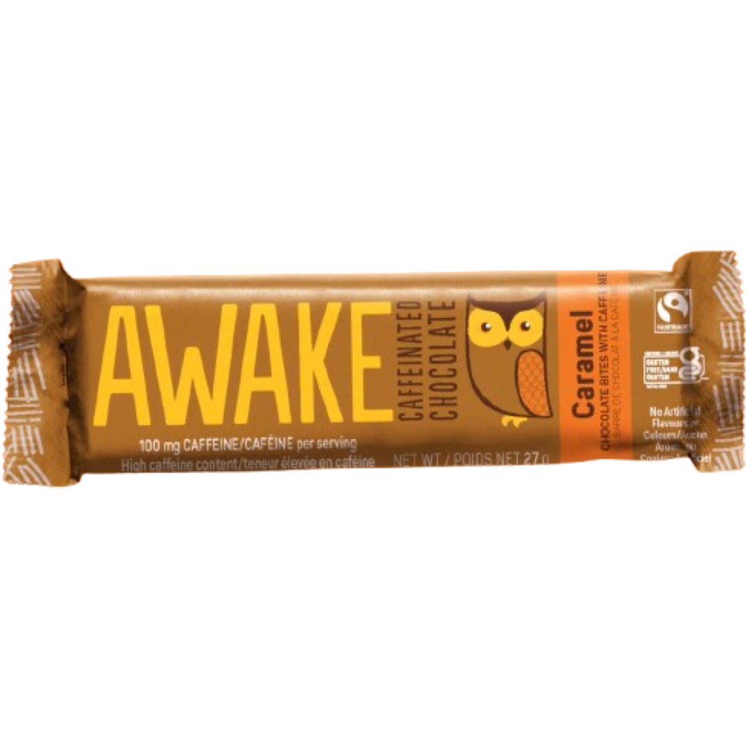 AWAKE CAFFEINATED CARAMEL MILK CHOCOLATE BITES 27 g – 2 COUNT – Canteen ...