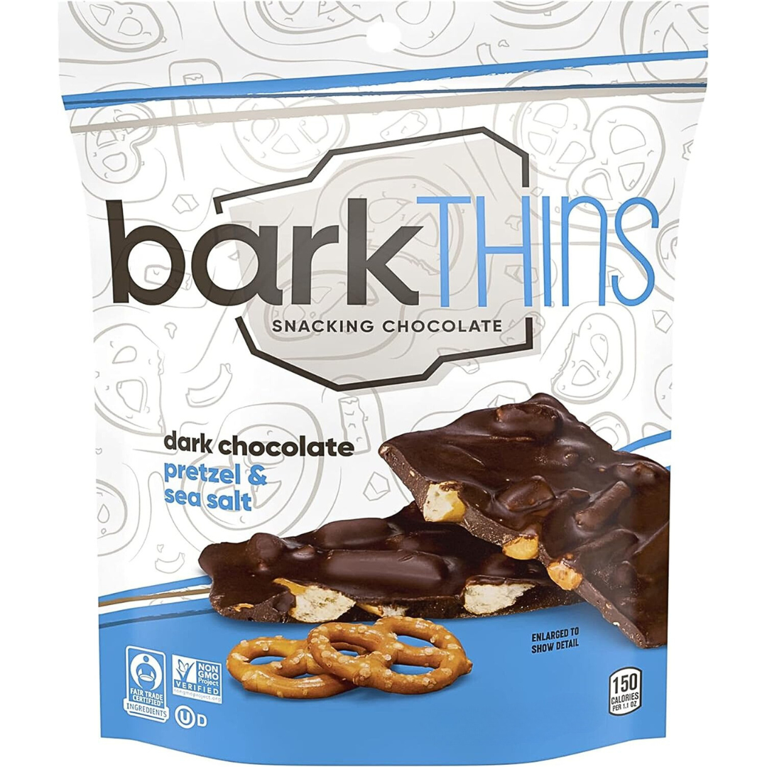 BARKTHINS DARK CHOCOLATE PRETZEL & SEA SALT 150g