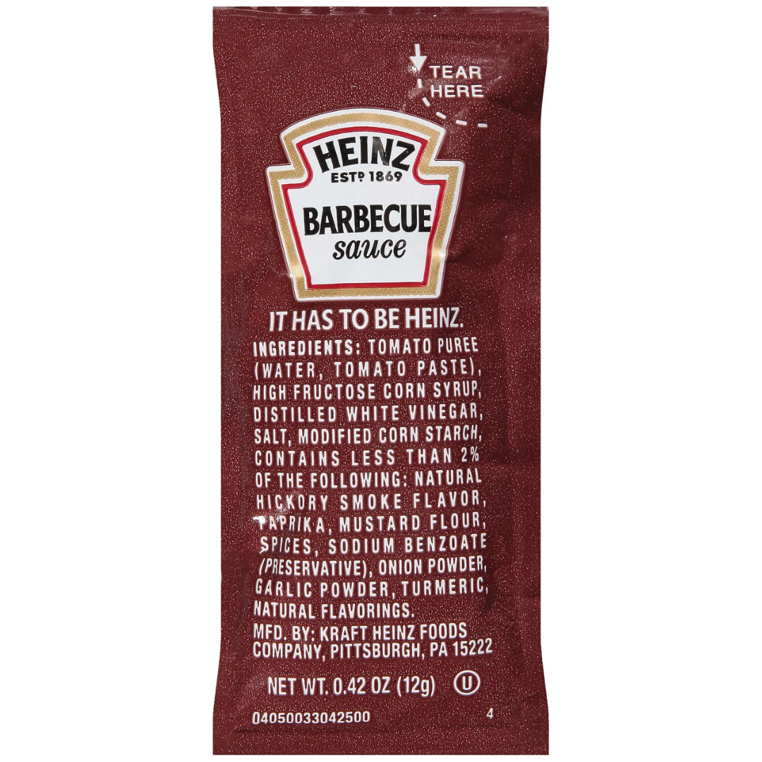 BBQ SAUCE SINGLE SERVE PACKET 12g