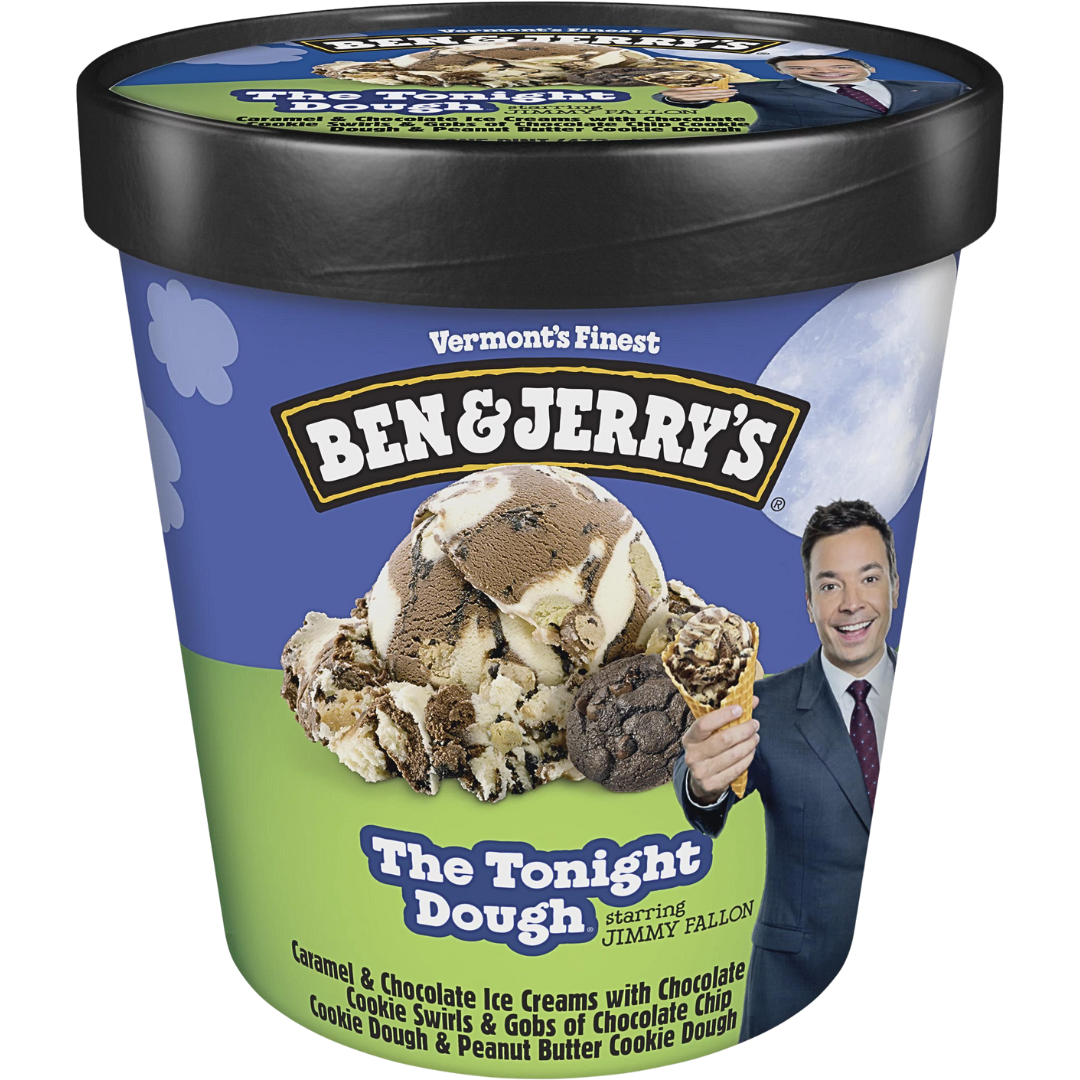 BEN & JERRY'S THE TONIGHT DOUGH PINT 500mL