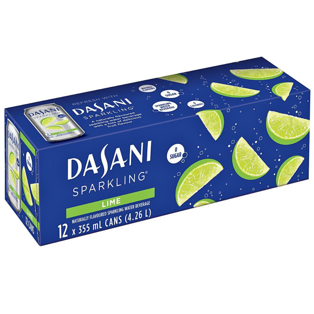 DASANI LIME SPARKLING WATER 355mL Canteen Canada