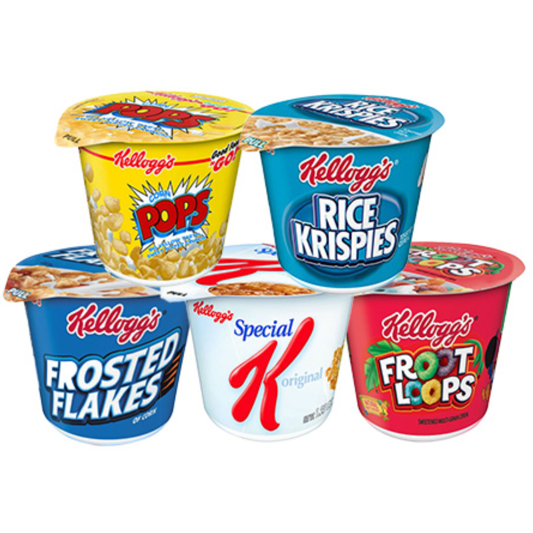 KELLOGG’S CEREAL CUP ASSORTED 55g Canteen Canada