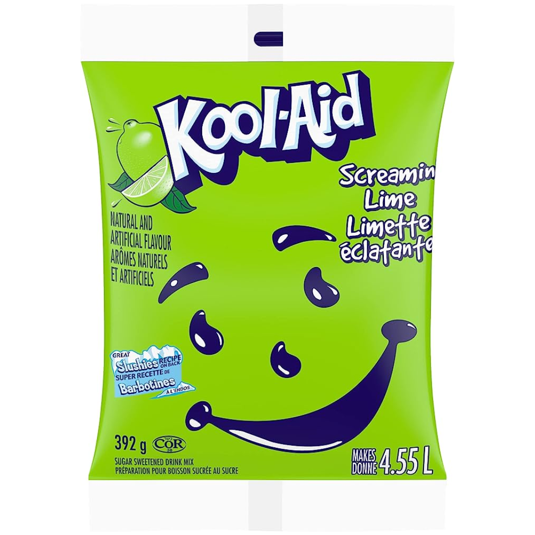 KOOL-AID LIME POWDERED DRINK MIX 392g