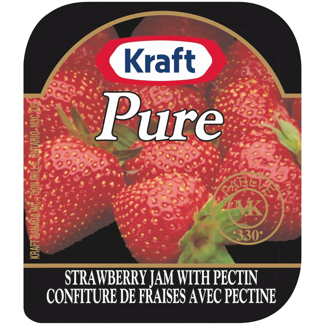 KRAFT STRAWBERRY JAM SINGLE SERVE 16g