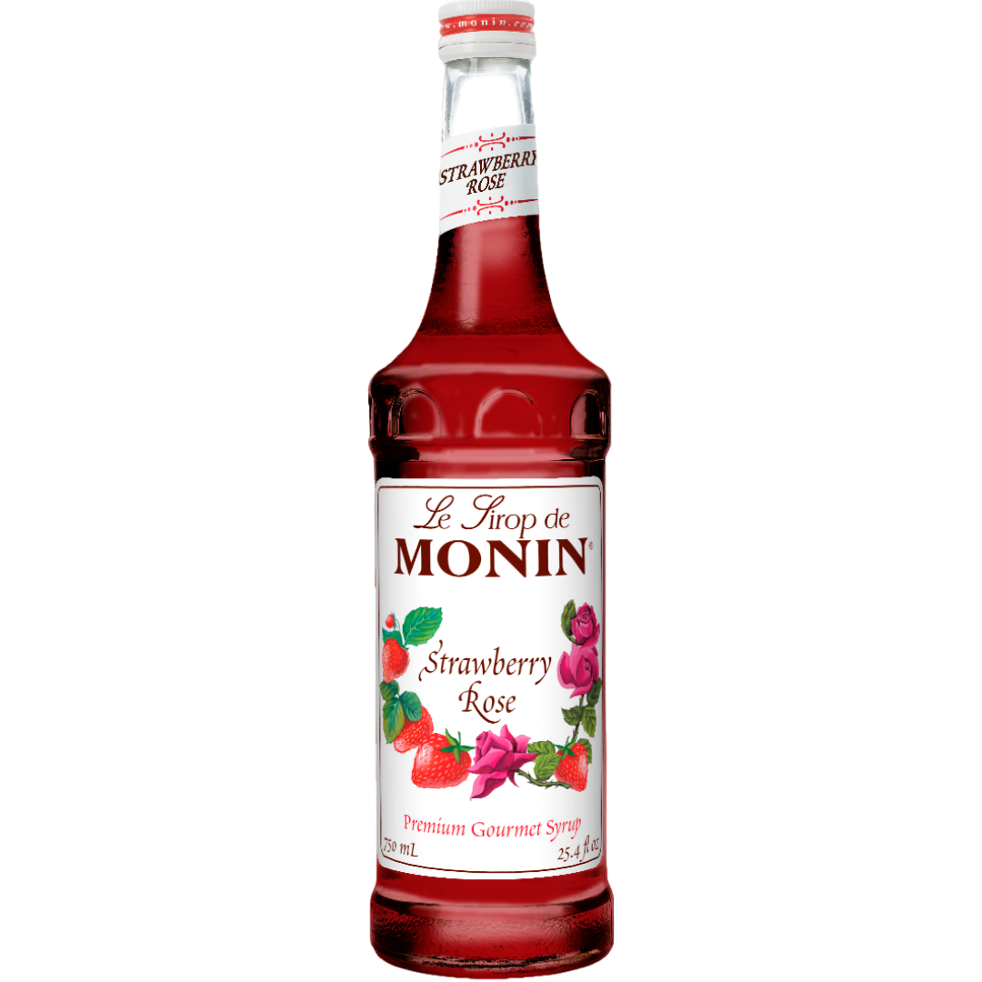 MONIN STRAWBERRY ROSE SYRUP 750ml