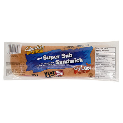 QUALITY FAST FOODS SUPER SUB 295g