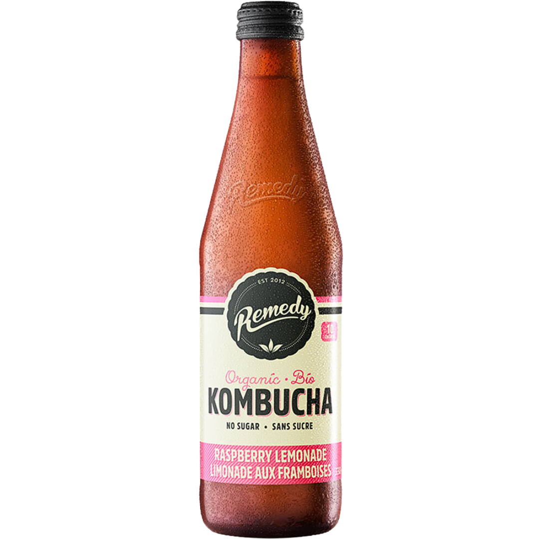 REMEDY RASPBERRY LEMONADE KOMBUCHA 330mL – Canteen Canada