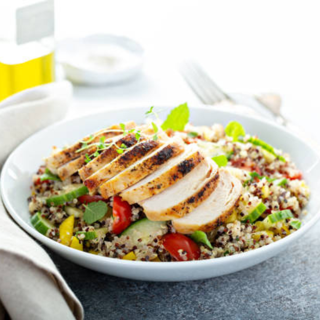 ROASTED CHICKEN & QUINOA SALAD