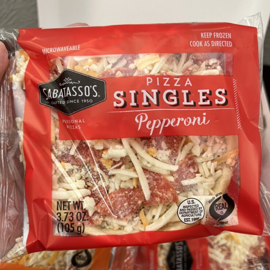 SABATASSO'S PIZZA SINGLES PEPPERONI 105g