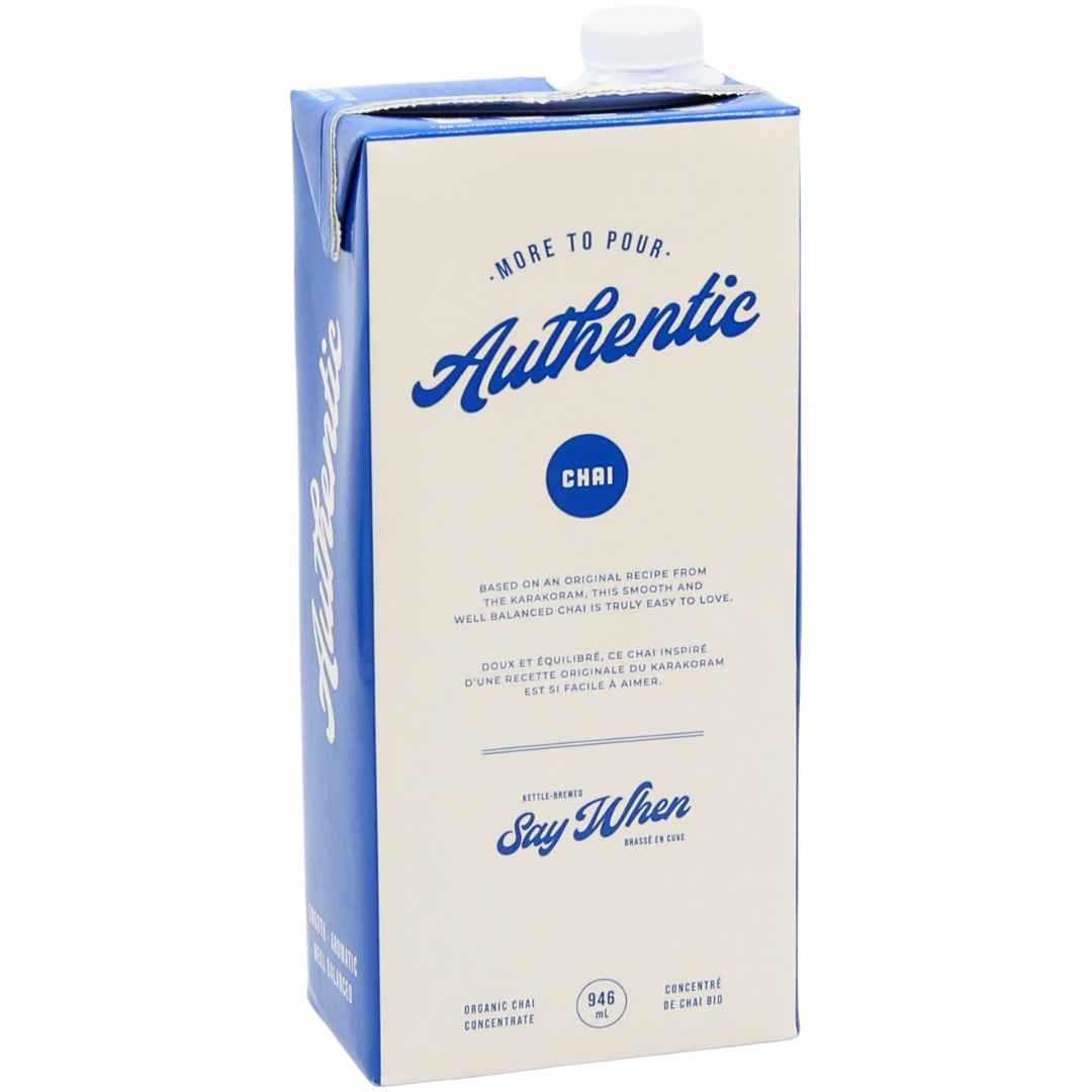 SAY WHEN AUTHENTIC CHAI TEA CONCENTRATE 946mL