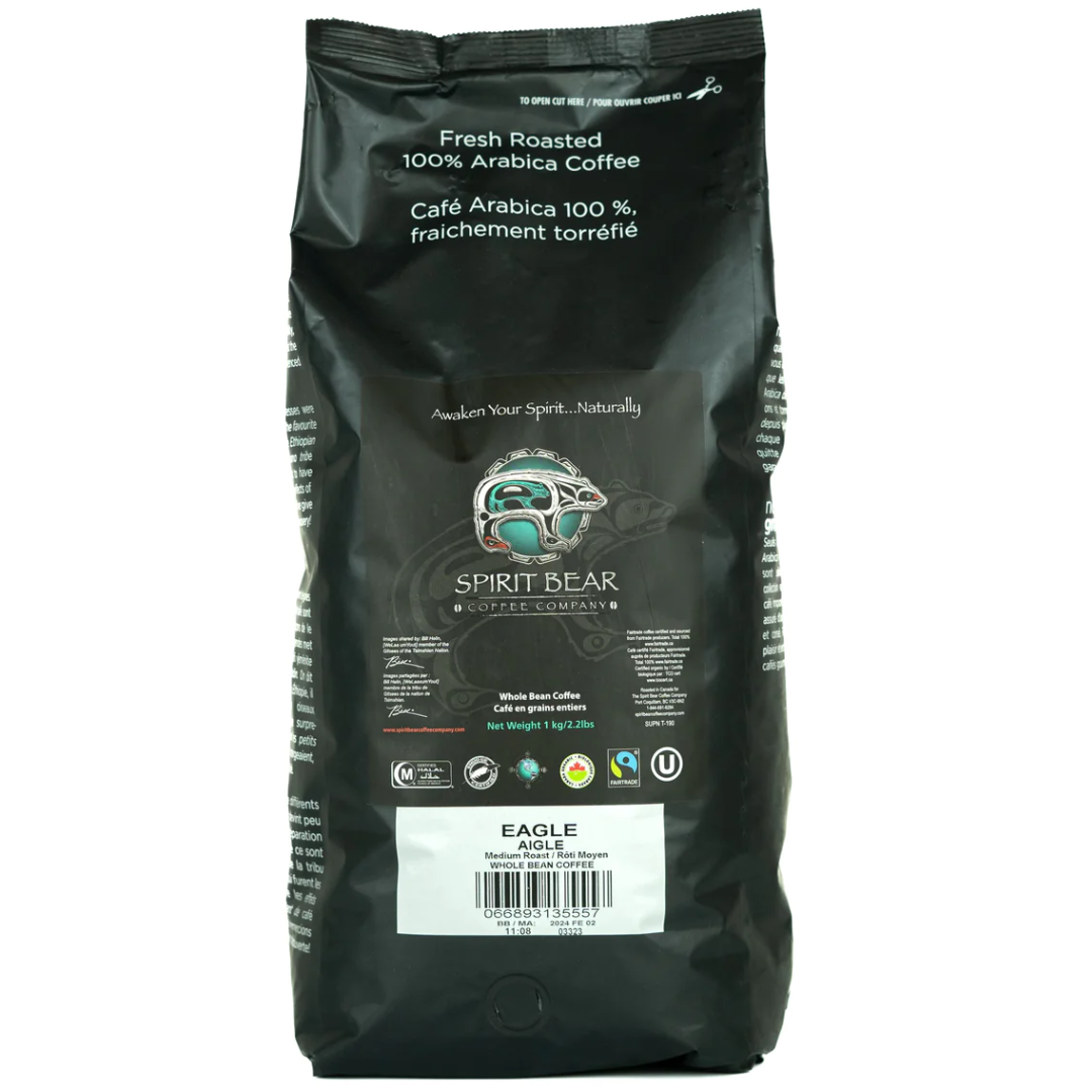 SPIRIT BEAR FAIRTRADE ORGANIC EAGLE WHOLE BEAN 1kg