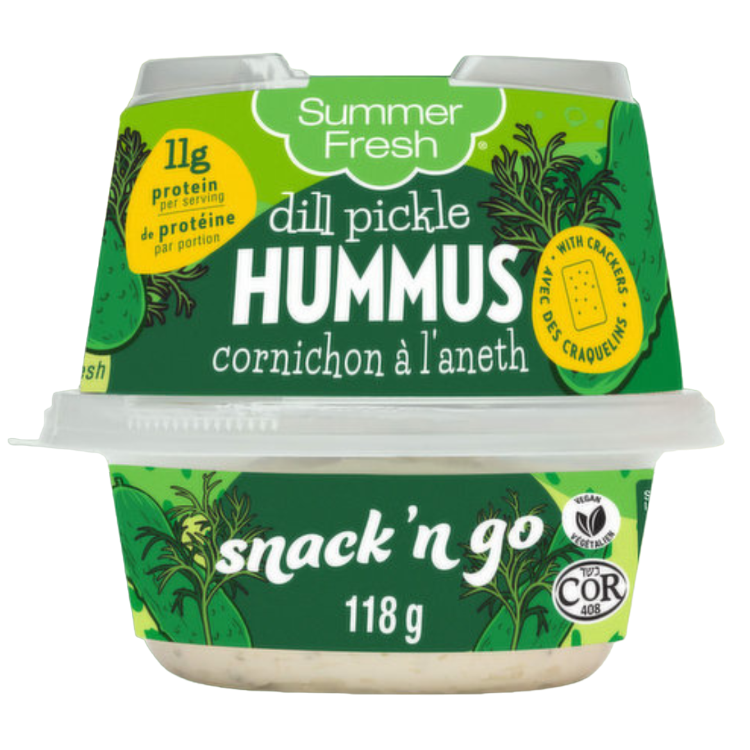 SUMMER FRESH SNACK 'N GO DILL PICKLE HUMMUS 118g