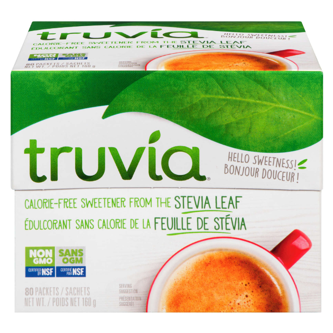 TRUVIA STEVIA SWEETENER SINGLE SERVE PACKETS-80