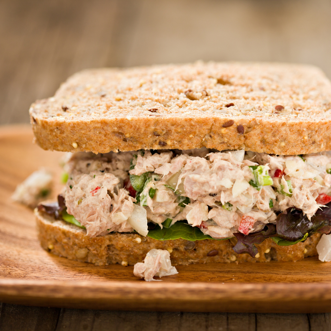 TUNA SALAD ON BROWN