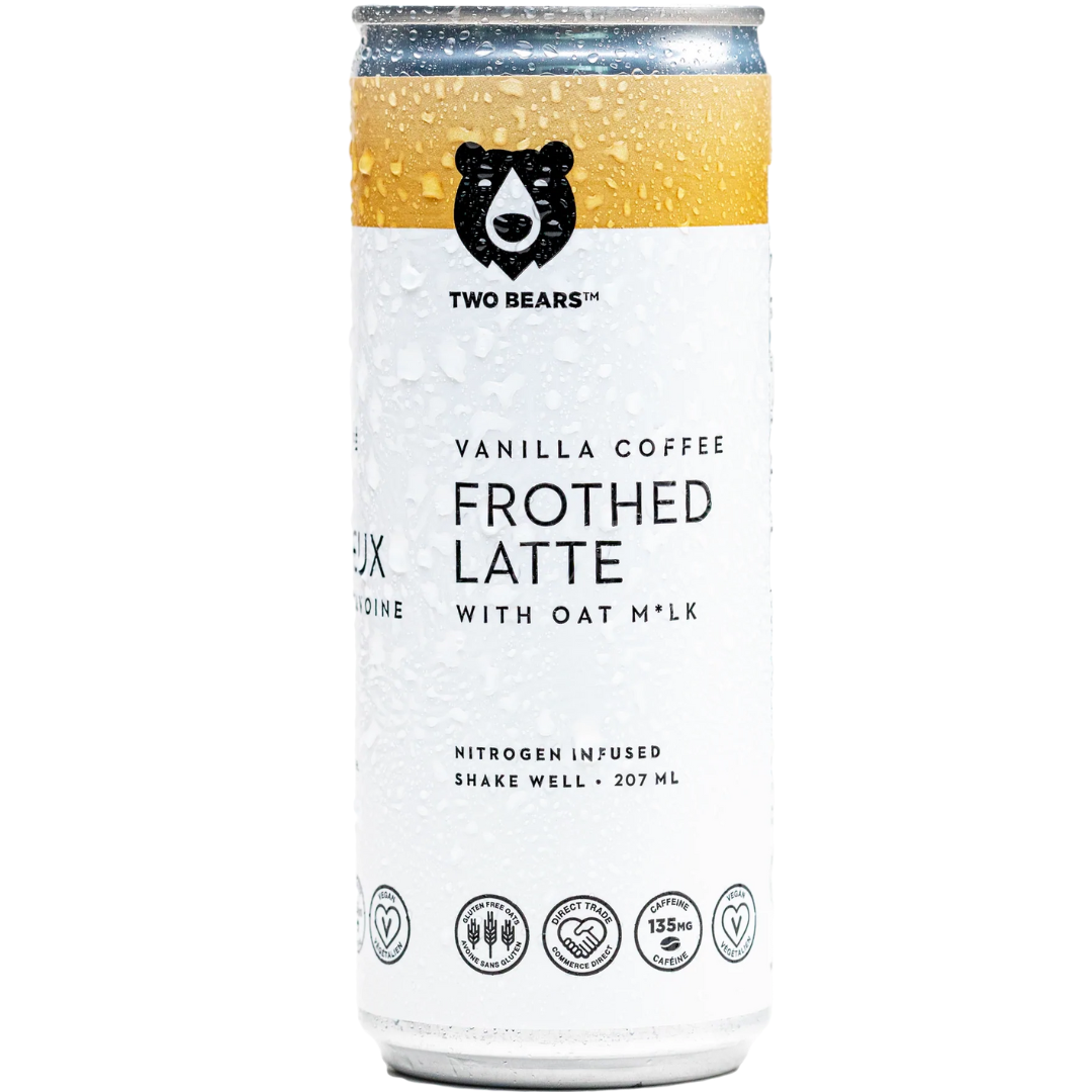 TWO BEARS FROTHED VANILLA LATTE 207ml