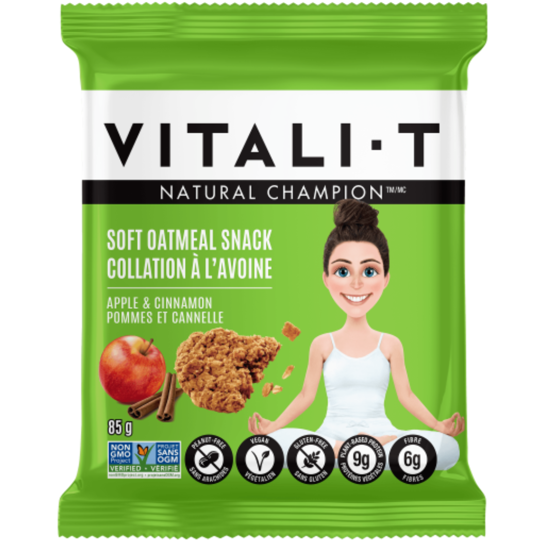 VITALI-T SOFT OATMEAL COOKIE APPLE & CINNAMON 85g