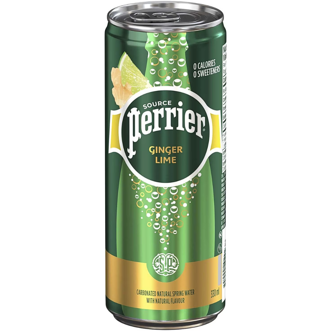PERRIER GINGER LIME SPARKLING WATER 330mL – Canteen Canada