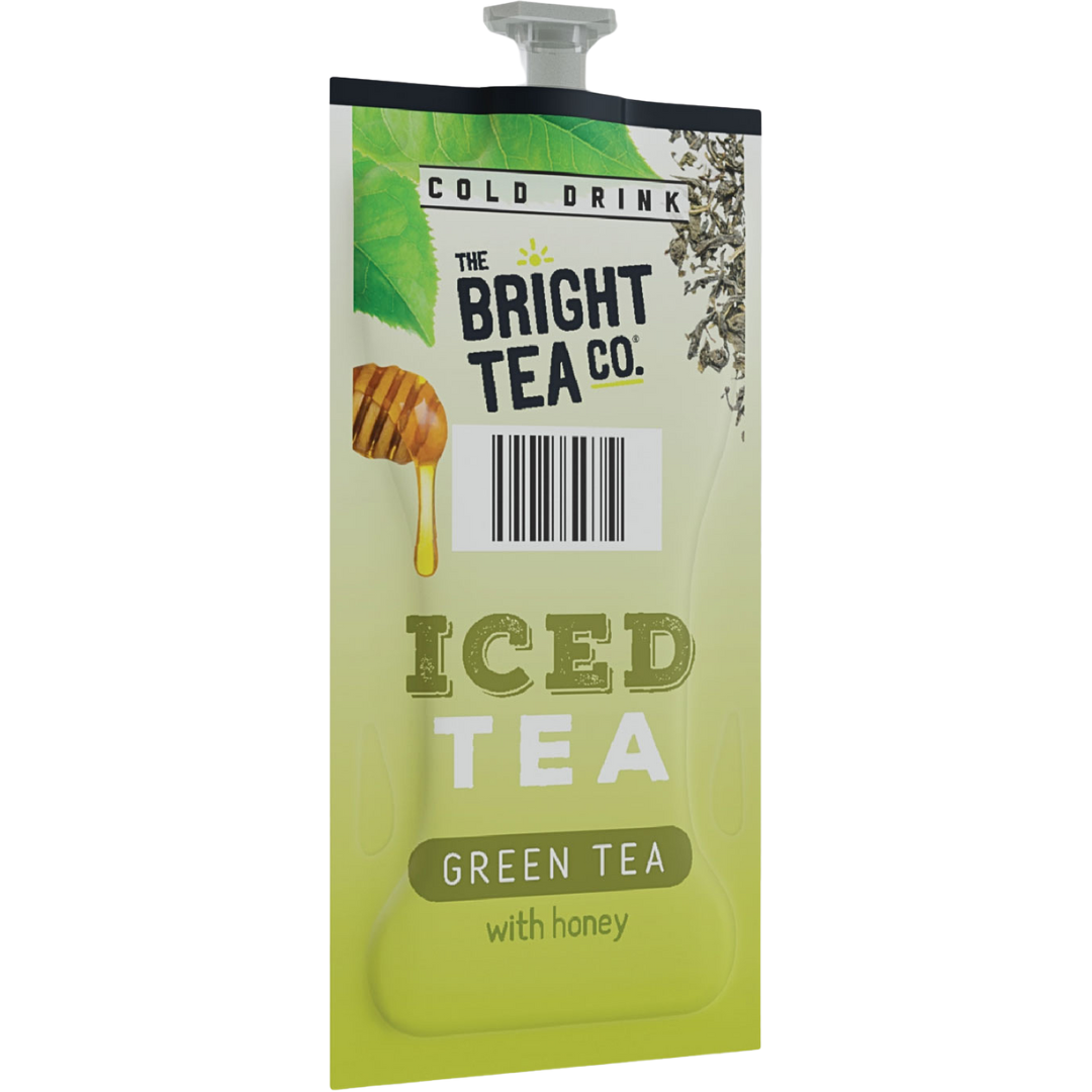 THE BRIGHT TEA CO GREEN TEA WITH HONEY ICED TEA FRESHPACK STRIP